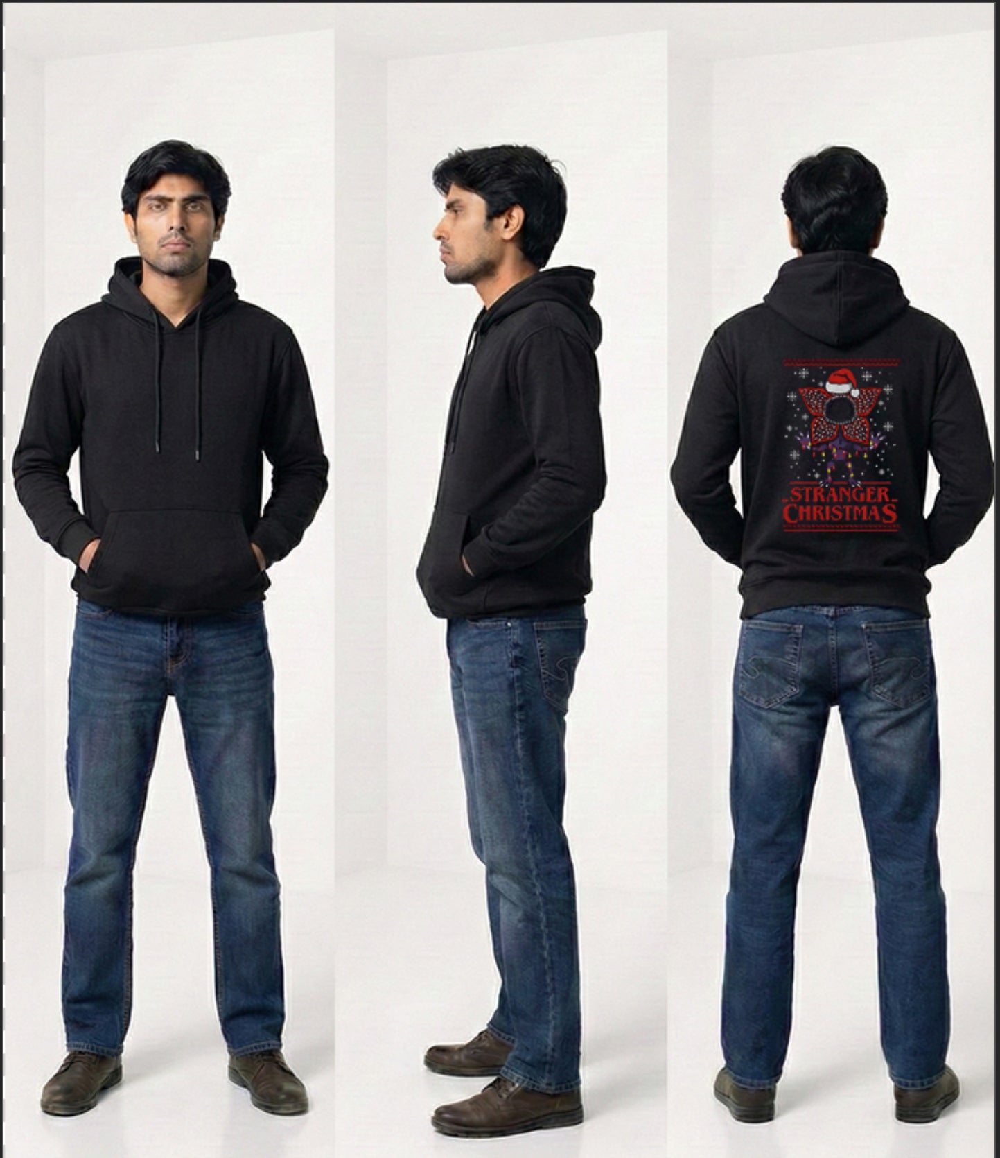 STRANGER CHRISTMAS || The "Demogorgon Sleighs" Hoodie ||