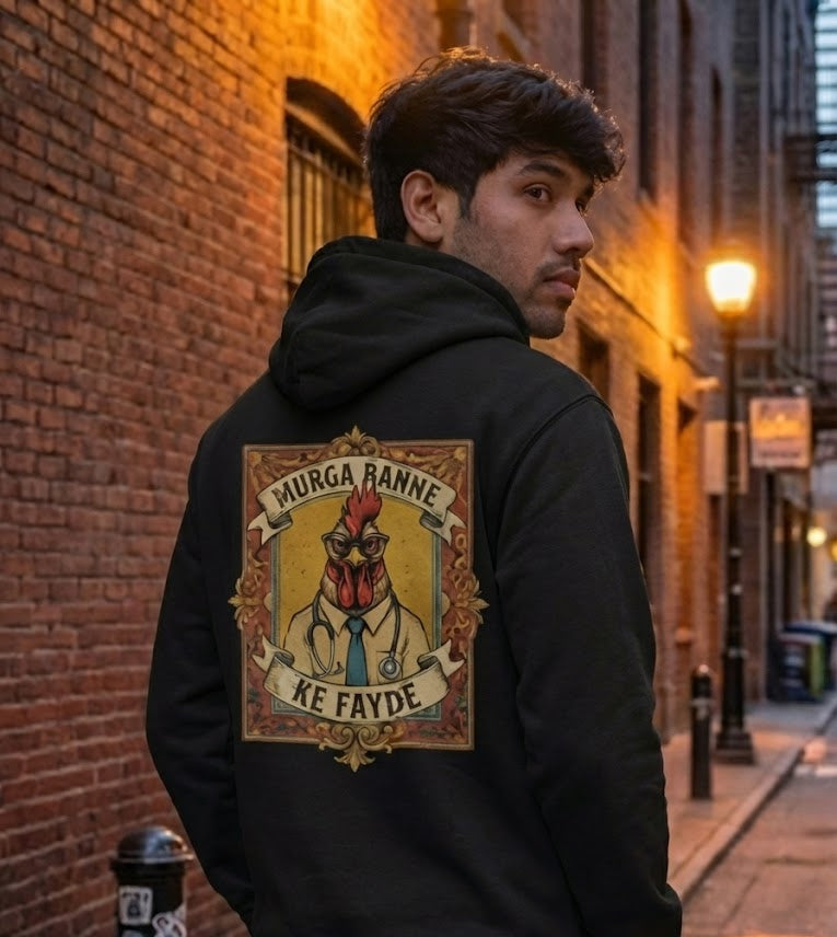 "Murga Banne Ke Fayde" – The Doctor Rooster Hoodie