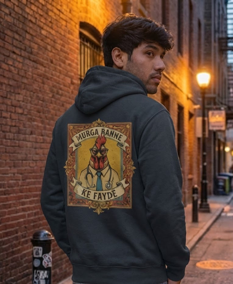 "Murga Banne Ke Fayde" – The Doctor Rooster Hoodie